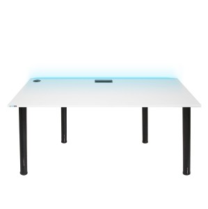 Gaming Desk PRO LED USB WHITE 